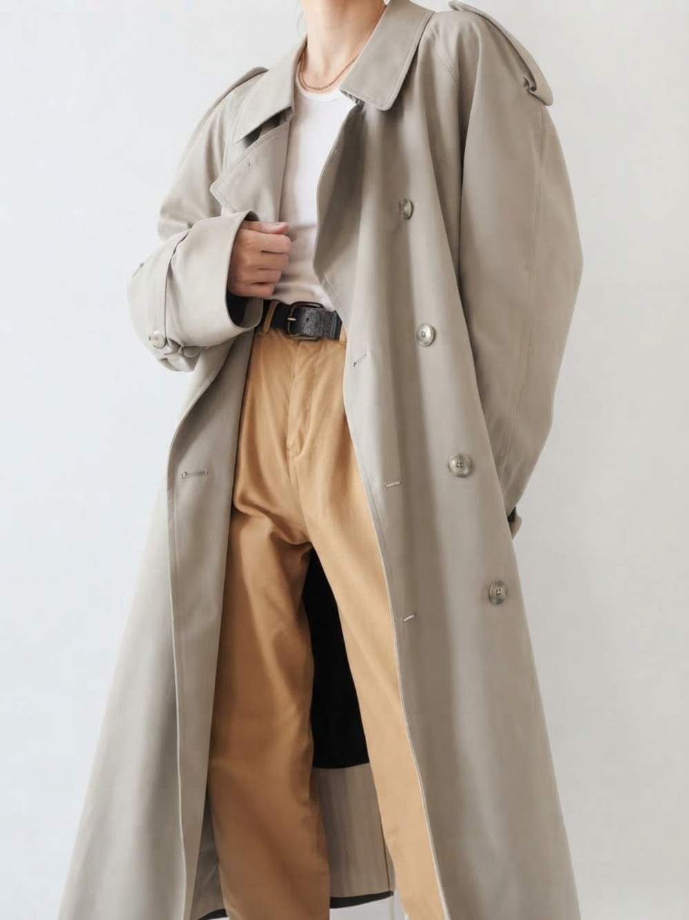 Vintage London Fog Trench Coat Extra Long Size 14